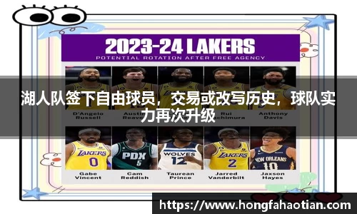 湖人队签下自由球员，交易或改写历史，球队实力再次升级